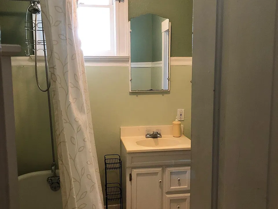 Bathroom with clawfoot tub