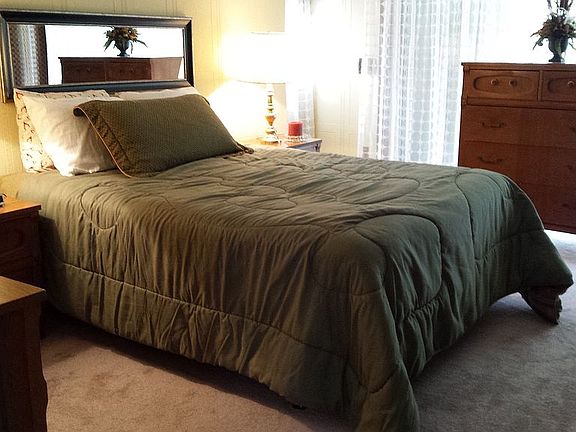 Warm inviting bedroom