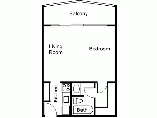 Floor plan Standard Studio