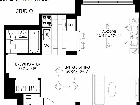 2nd image of 301 E 47th St APT 2N