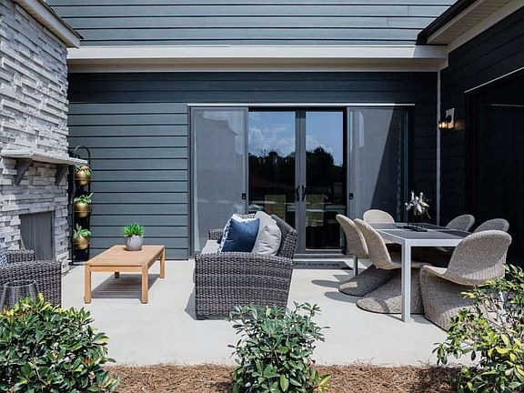 Mayes Hall Plan 4 Model Home Outdoor Living Space