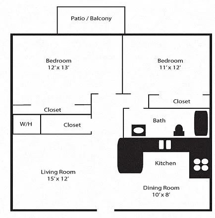 Floor plan 2 Bedroom / Phase 5