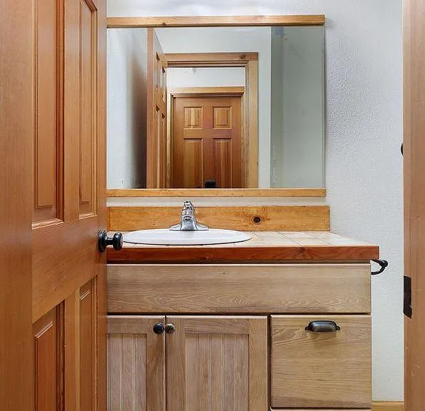 Bathroom vanity.