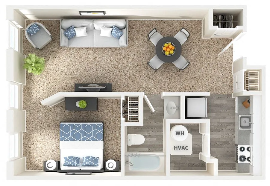 Floor plan 1 Bed