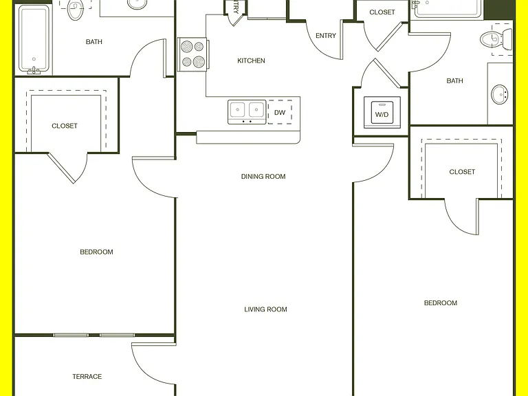 B1 floor plan High Point Uptown