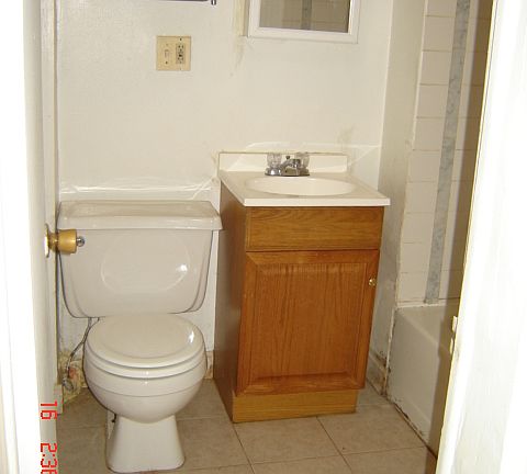 Bathroom front view