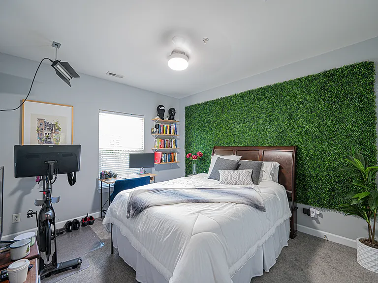 Rooms will come unfurnished (example of furnished guest room and spacing).