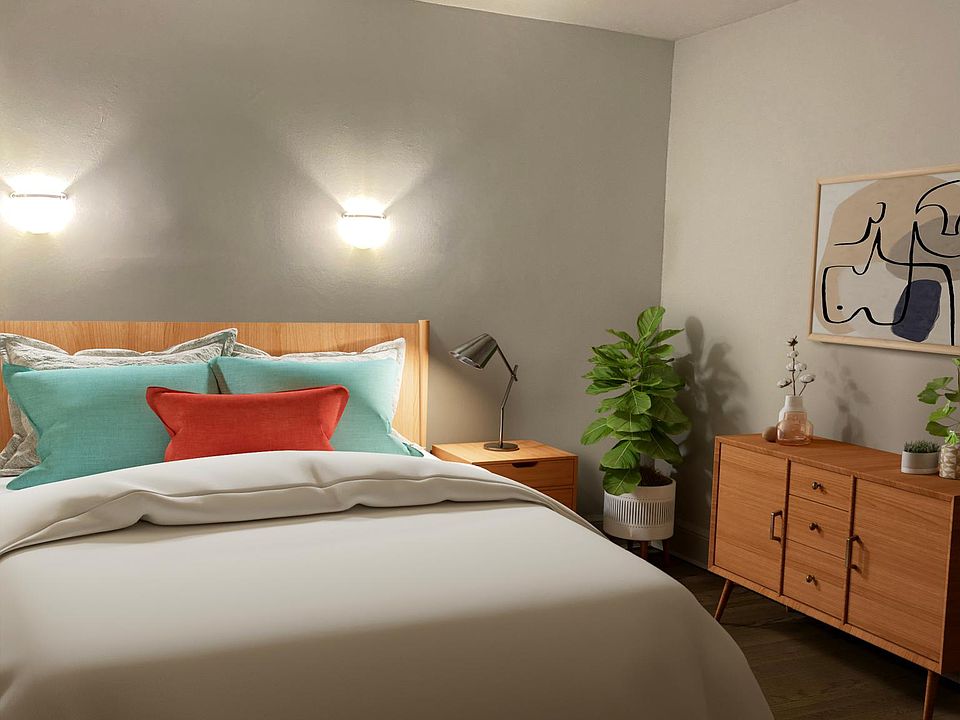 Virtually staged bedroom