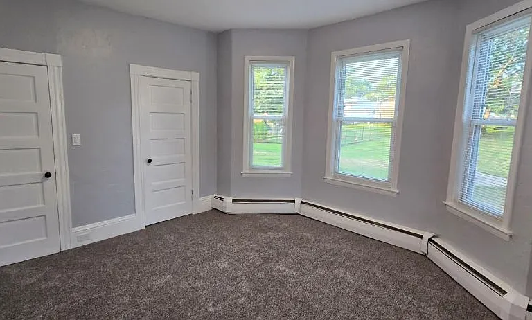 solid wood doors, new blinds