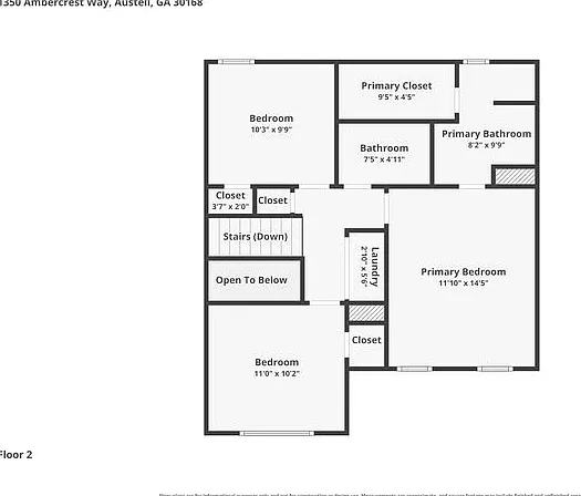 3 bed, 2.5 bath, 1390 sqft, $1,845 — Photo 3
