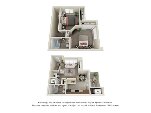 Floor plan B-2X2