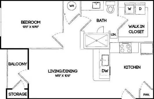 A1a | 1 bed 1 bath | 630 sq ft A1a | 1 bed 1 bath | 630 sq ft