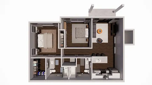 Floor plan Two Hearted- income restricted - ANSI