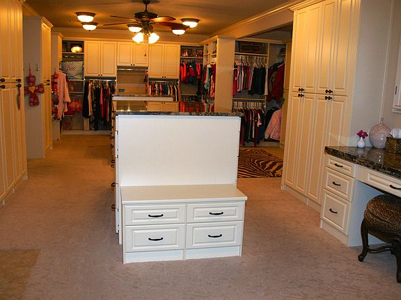 Master closet with safe room