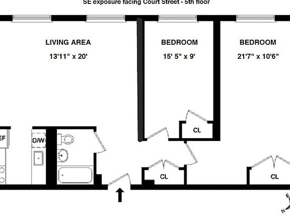 2nd image of 60 Court St #5C