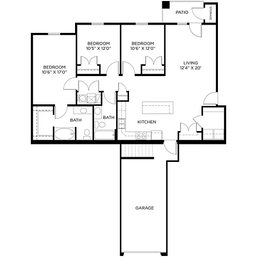 Floor plan Swaysey-Main floor with garage