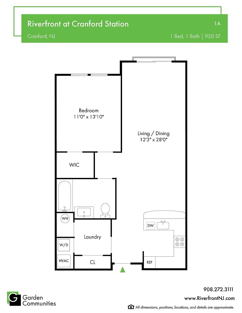 Floor plan $3.26/sq.ft. - 1A