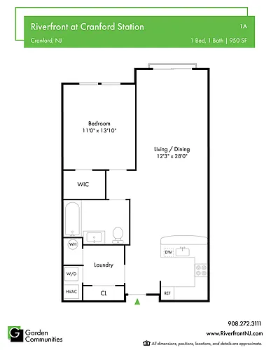 Floor plan $3.37/sq.ft. - 1A