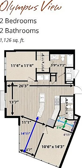 Olympus Floor Plan (2x2)