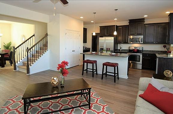 open-concept first floor