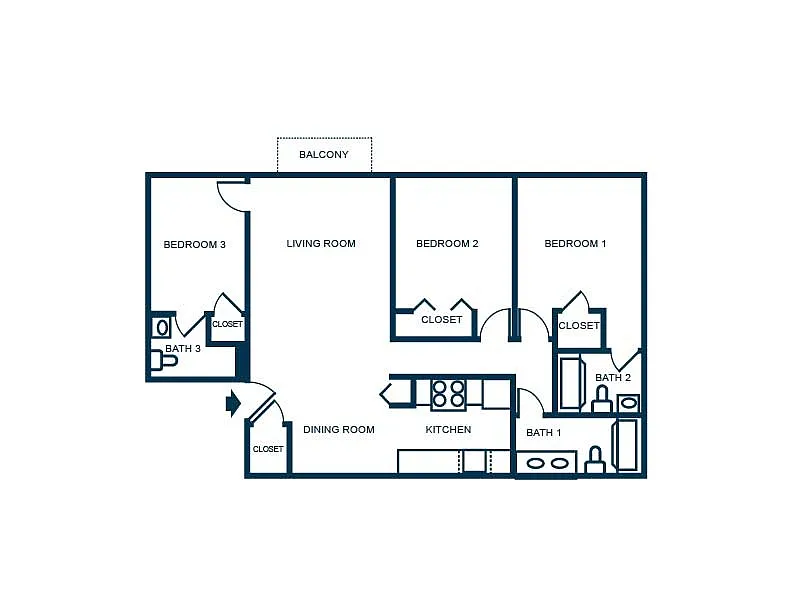 Floor plan 3B