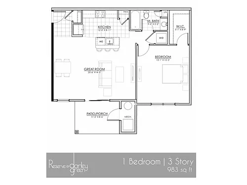 Floor plan 1J