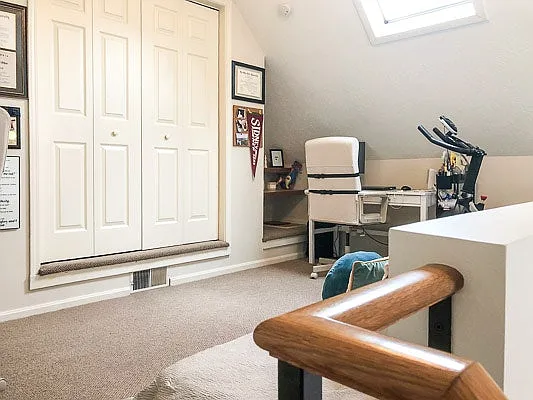 15' W x 10' D Loft Study-Bedroom
