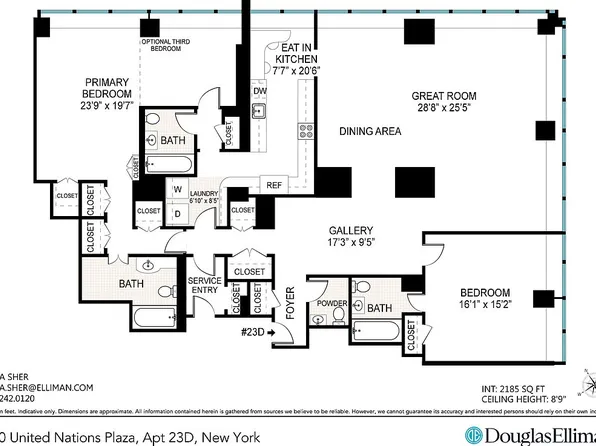 870 United Nations Plz APT 23D, New York, NY 10017