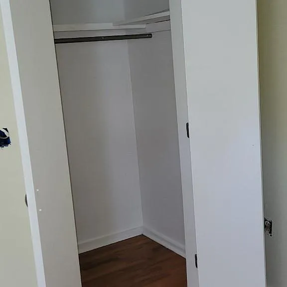 bedroom 2 closet open