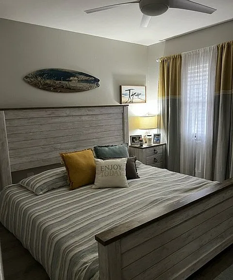 Guest room with extra large closet.