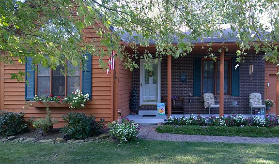 Welcoming front porch