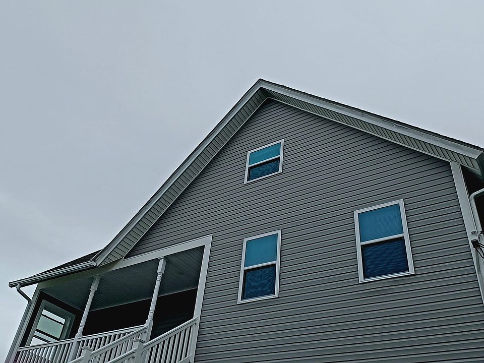 Top two stories of duplex.