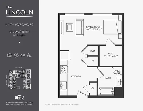 Floor plan Studio
