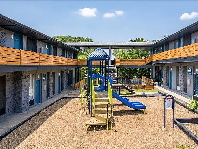 Outdoor fun with on-site playground