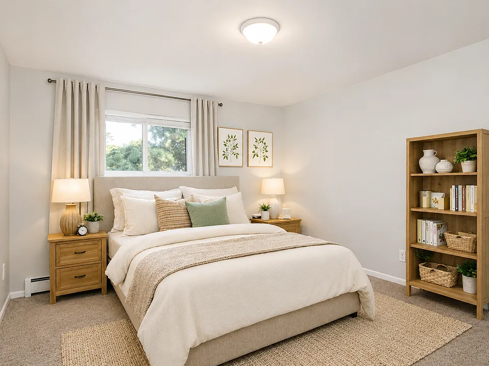 Wake up to a bright, spacious bedroom where natural light and an open layout create a peaceful escape at the end of the day. With generous space to unwind and make your own, this comfortable space offers the perfect setting to relax and recharge.