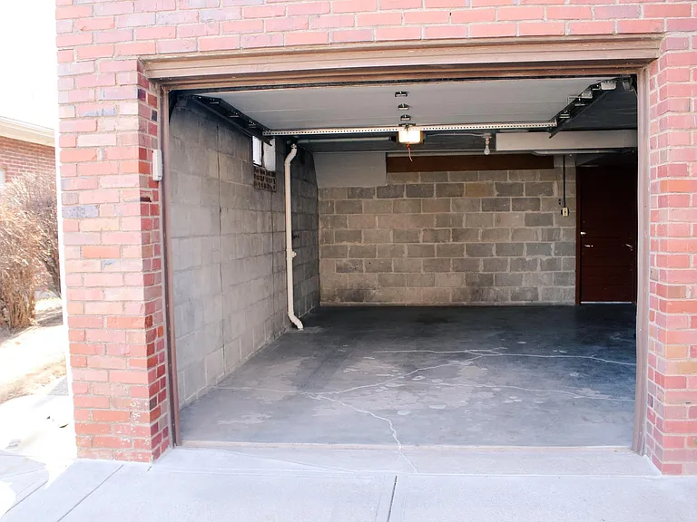 Garage with Automatic Door Opener, remote & outside keypad entry