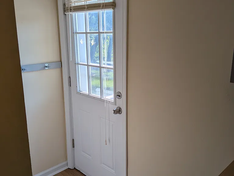 Side exterior door in kitchen