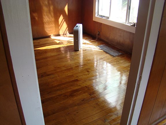 LIving Room with large rear window to backyard