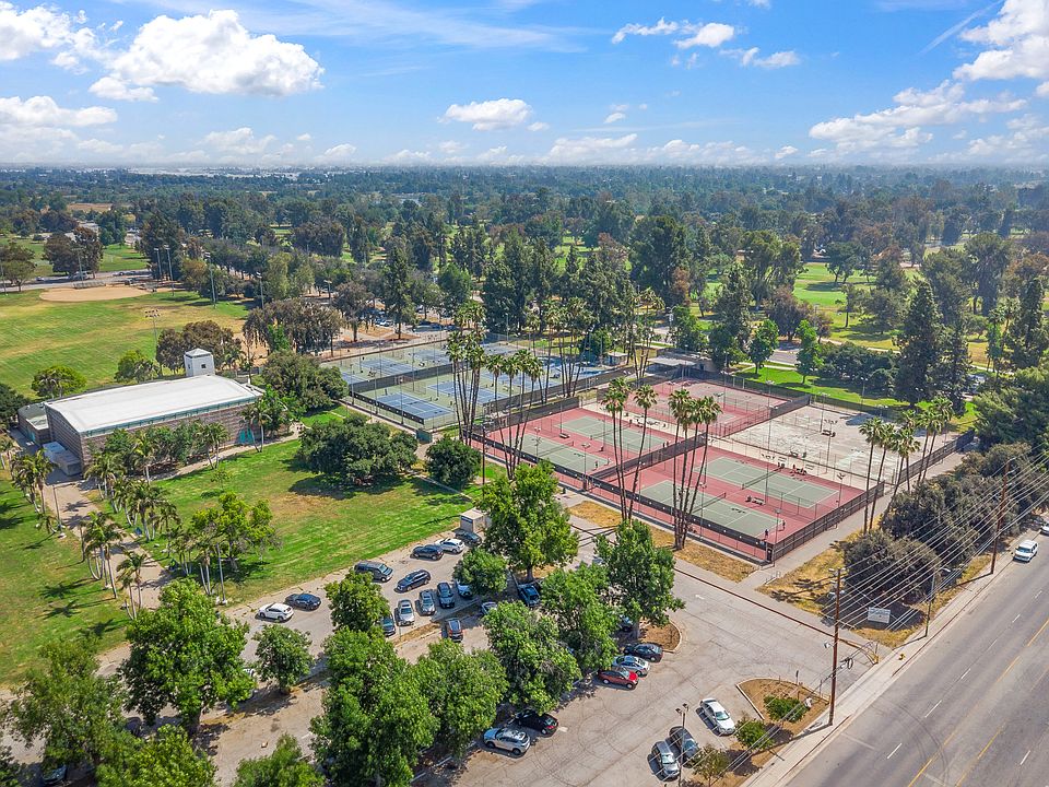 Across the street, tennis courts and Balboa Park