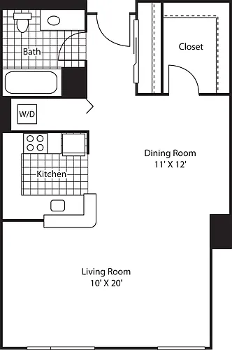 Floor plan Studio 859 A