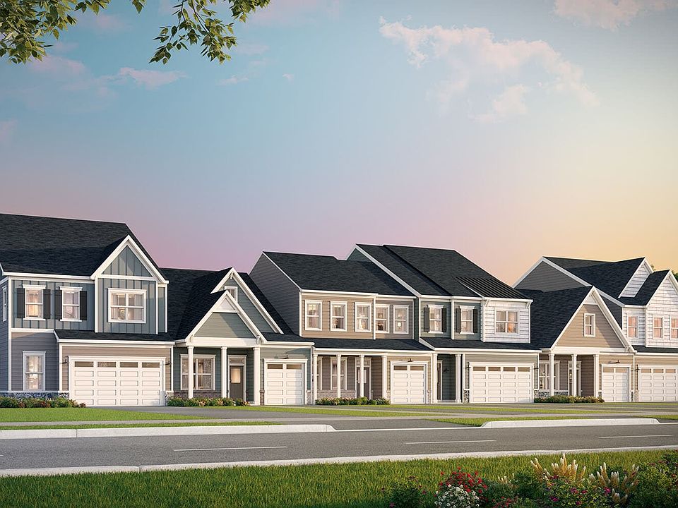 A exterior rendering of the Versaille villa at The Crest at Linton Hall by Brookfield Residential