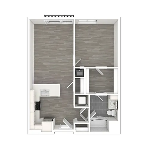 Floor plan 1 Bedroom 1A & 1G - Workforce