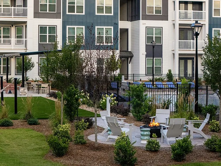 Outdoor lounge spaces