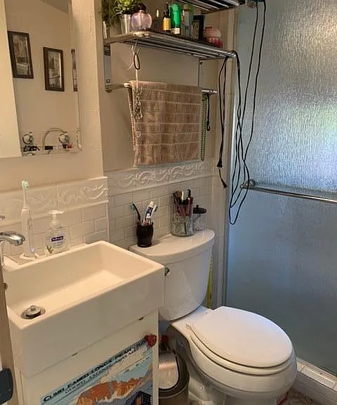 Master bathroom in loft