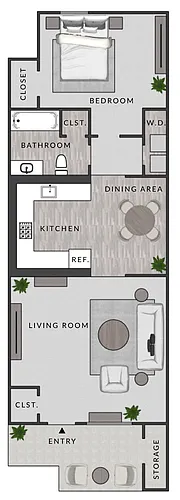 Floor plan A1 - 1X1