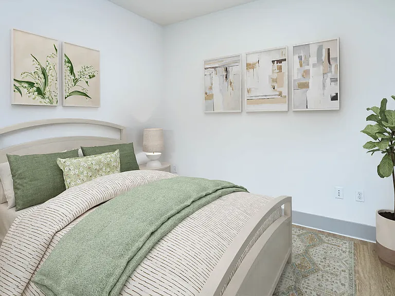 Bedroom with Hard Surface Flooring