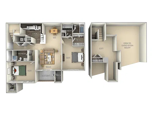 Floor plan The Chestnut Loft