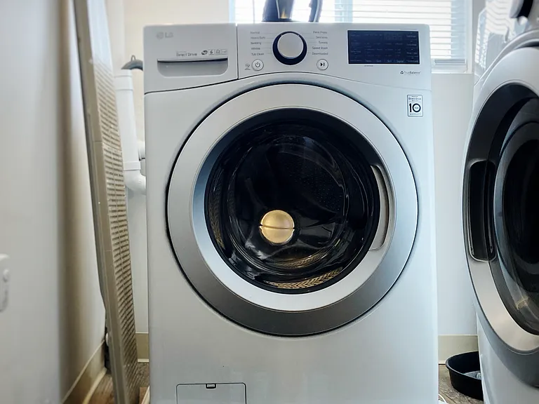 A full-size washer & dryer are available in-unit and at your service! For lovers of a wrinkle-free life, an ironing board + steam iron are provided as well.