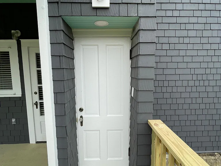 Back Stairway Entry off Driveway