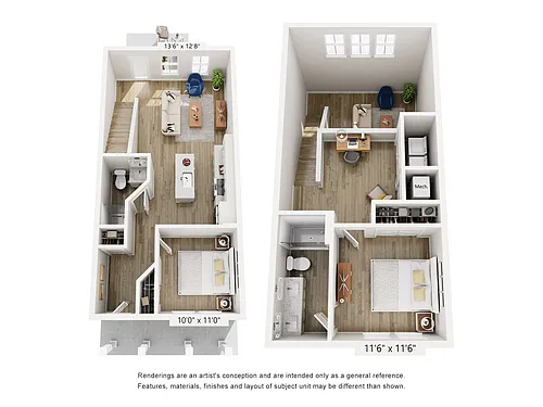 Floor plan Townhome B
